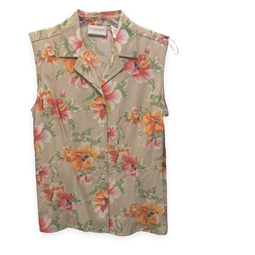 Vintage Liz Claiborne Liz Wear Jeans Btn Dwn Tank Vest